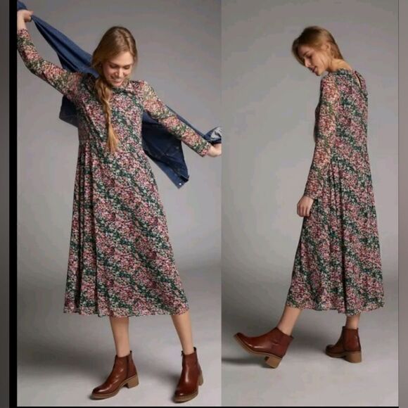NwT Anthropologie Fiona Maxi Dress size M - Picture 1 of 9
